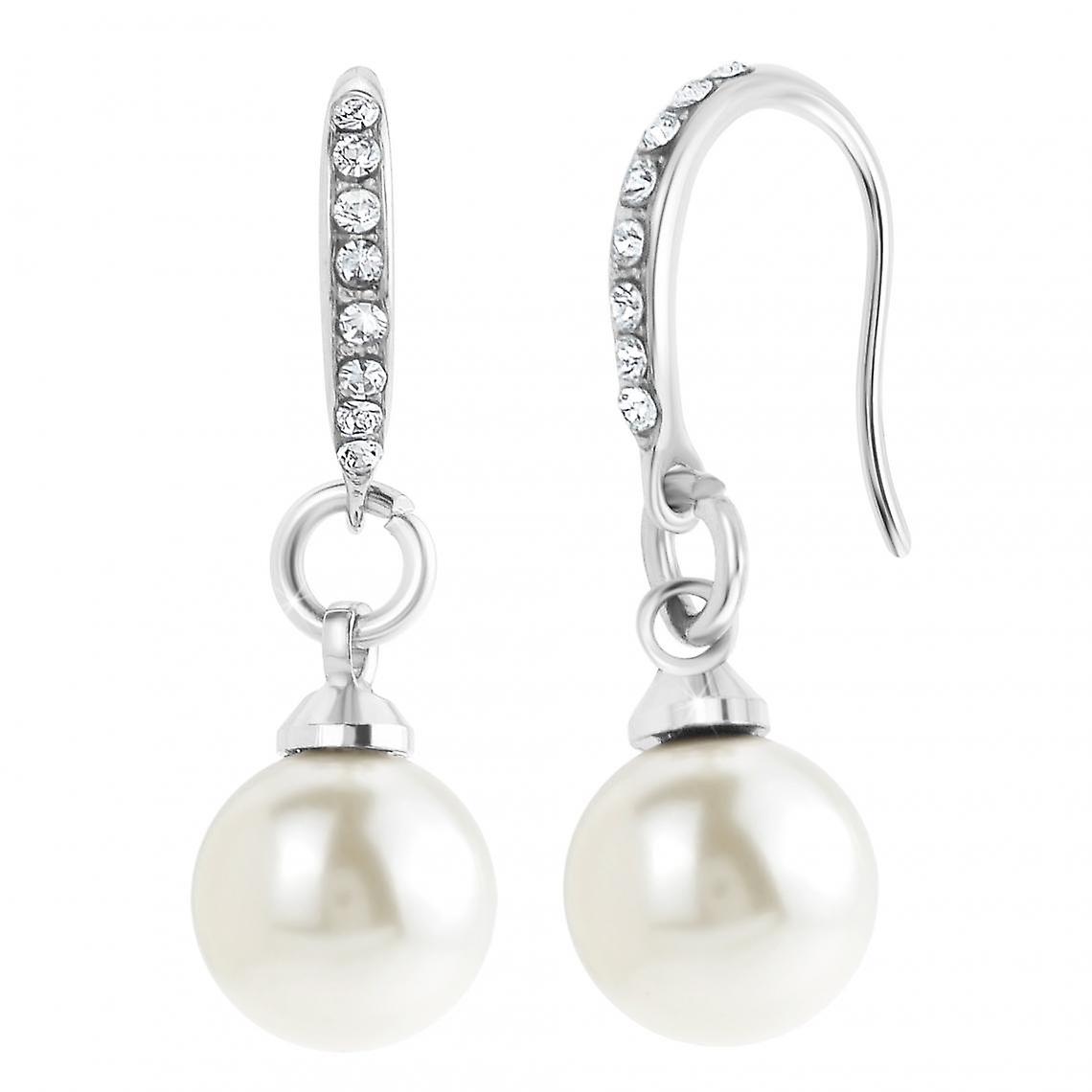 Pendientes So Charm Jewelry B2075-CREAM - Moda