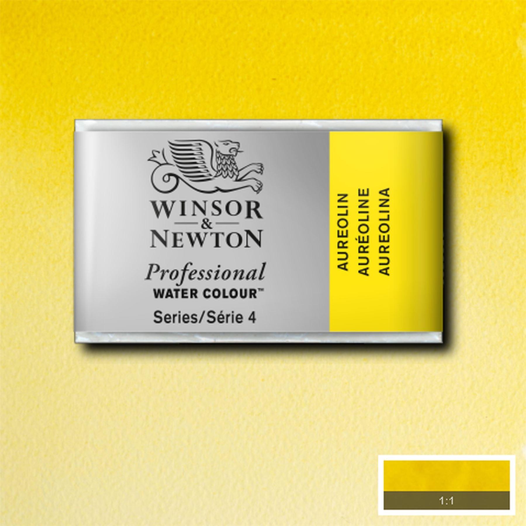 Winsor & Newton Professional Water Colour Whole Pan - Aureolin