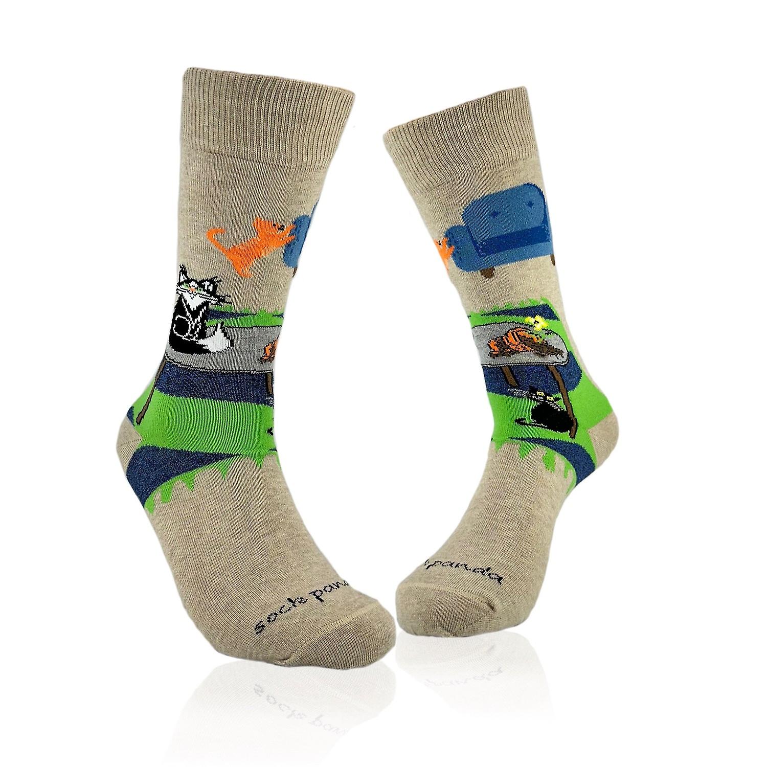 Bad Cats 袜子 from the Sock Panda(成人中号 - 女鞋尺码 5-10)