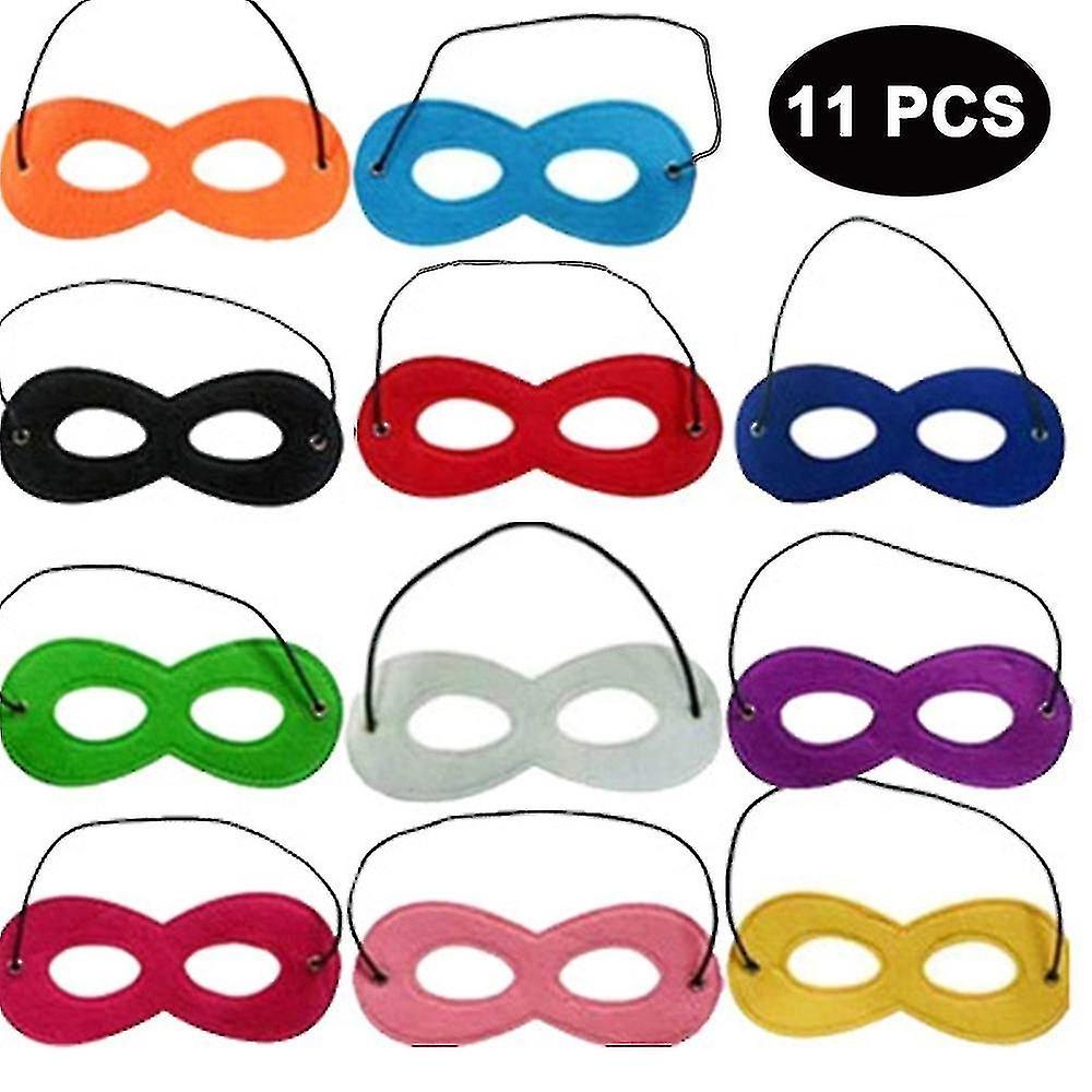 11-Pack Masquerade, Birthday Party Eye Masks Random Colors