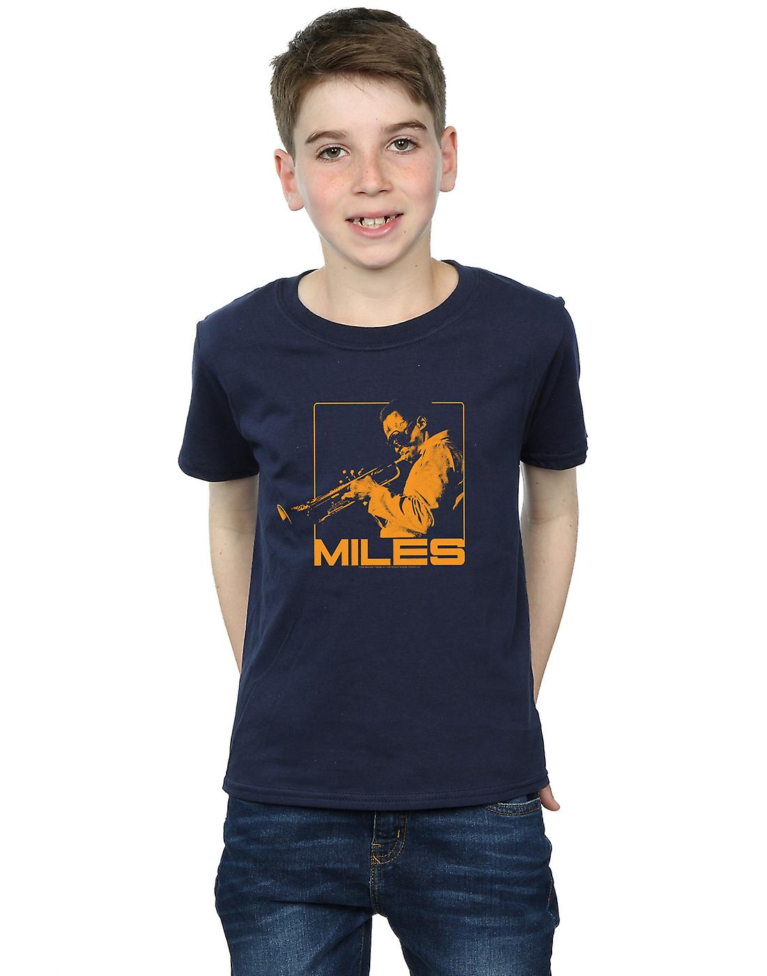 Miles Davis Boys Orange Square T-Shirt