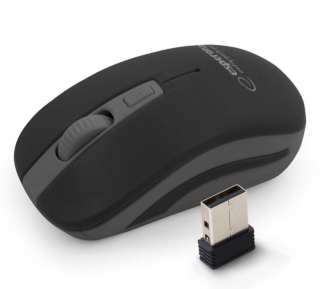 Esperanza Wireless 2.4Ghz Optical Mouse 4D USB Uranus Black/Grey