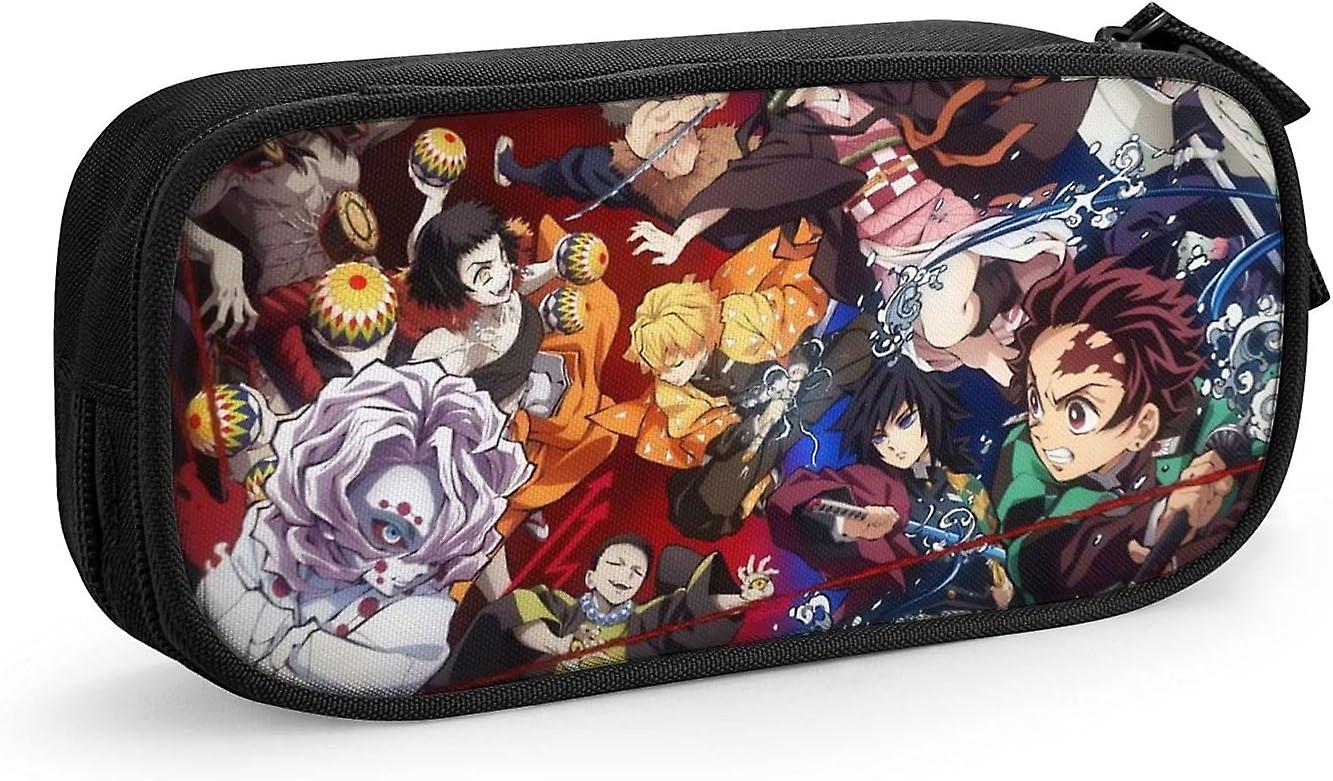 شيطان قاتل حقيبة القلم الحقيبة دائم القرطاسية الحقيبة المحمولة القلم حقيبة مكتب المدرسة حقيبة قلم رصاص ذات سعة كبيرة - 5 قاتل شيطان - مقاس واحد BD009