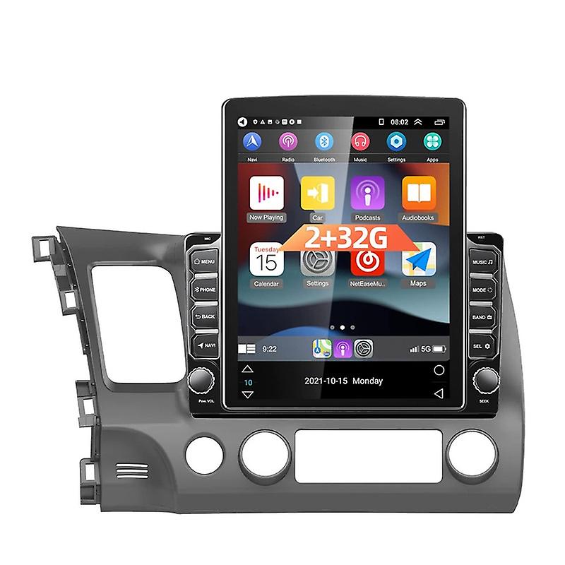 Android Car Stereo for Honda Civic 8 2006 - 2011 Multimedia Video Player For Tesla Style 9.7 Inch