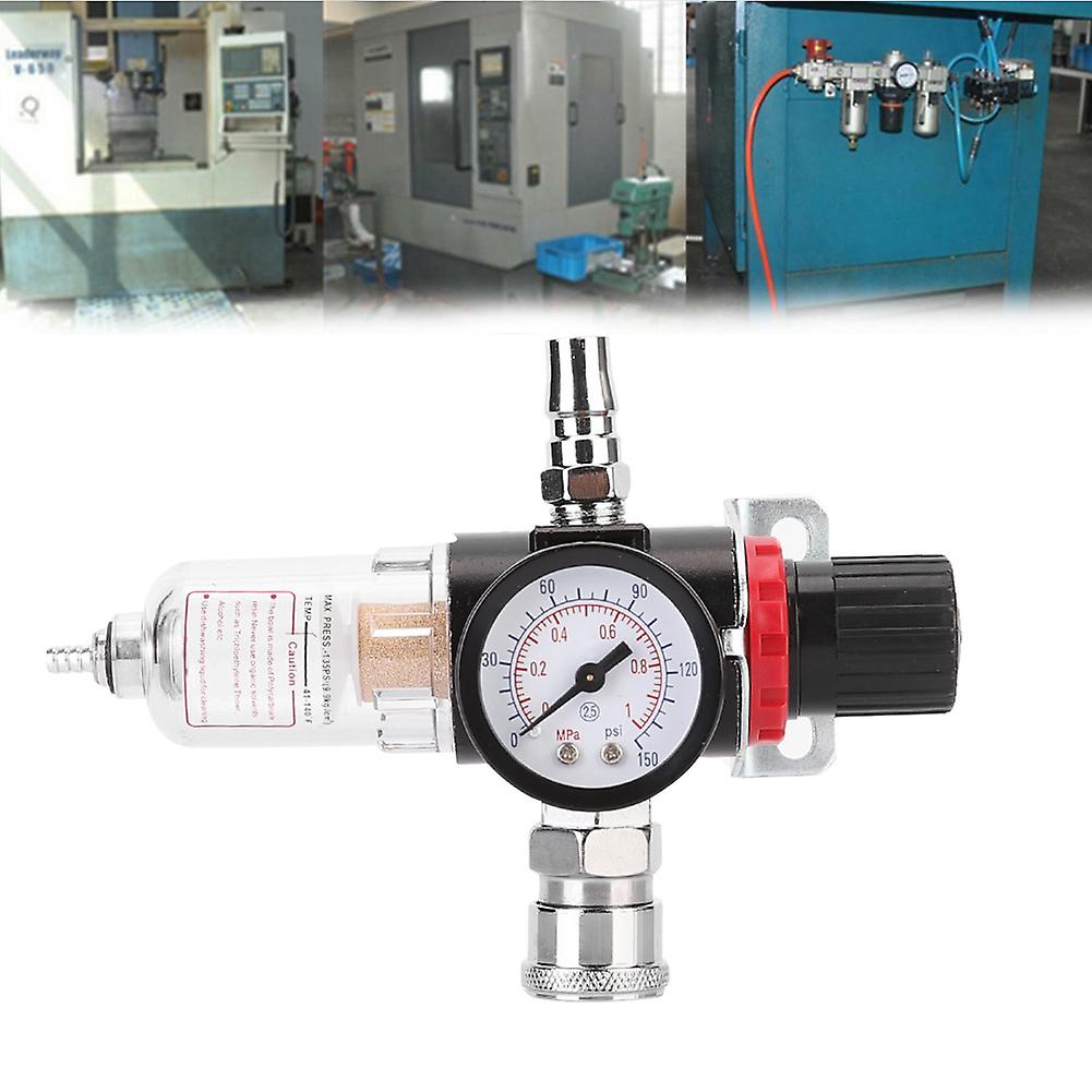 1/4 Inch Car Air Compressor Filter Water Separator With Regulator Gauge Kit