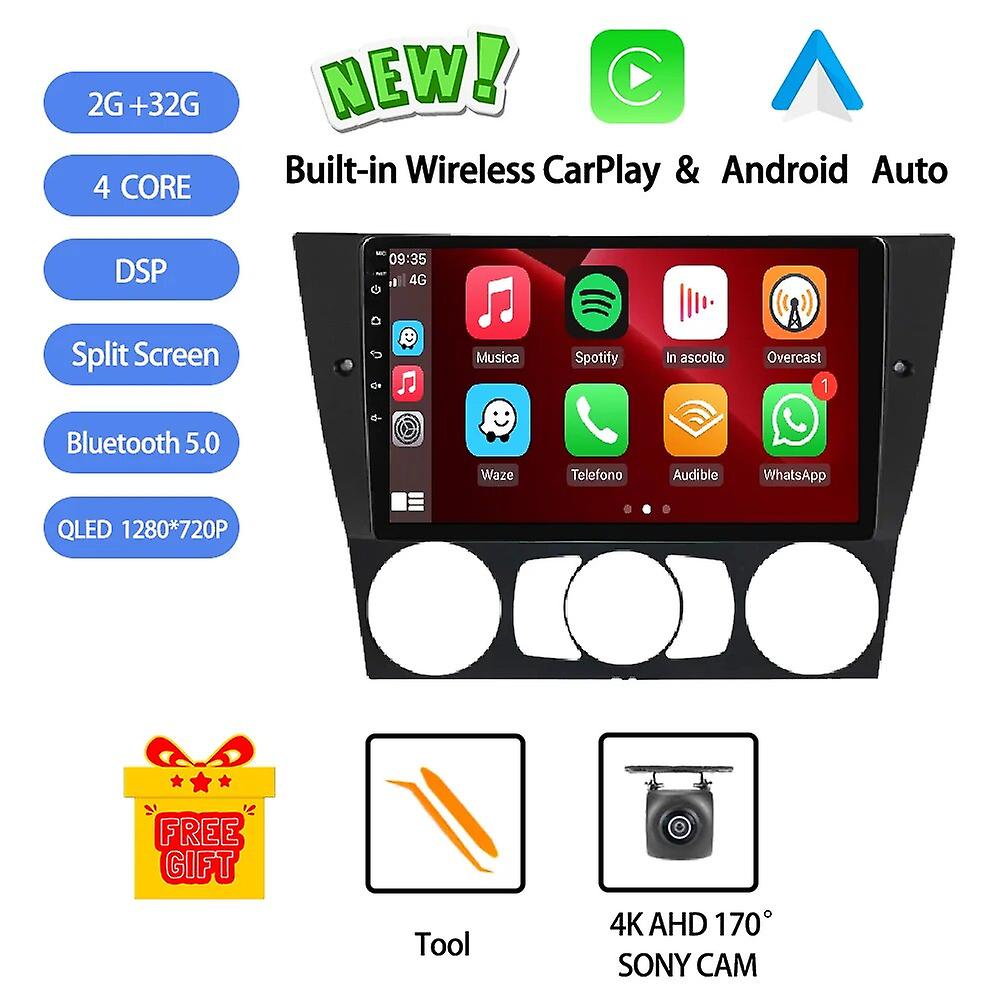 Android 13 For Bmw E90 E91 E92 E93 2005 - 2012 Car Radio Stereo Multimedia Video Player Gps Wireless Carplay Head Unit Wifi Bt