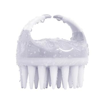 מברשות שמפו סיליקון לבן עיסוי ניקוי מכחול מסרק סיליקון לשיער ארוך יותר x1727