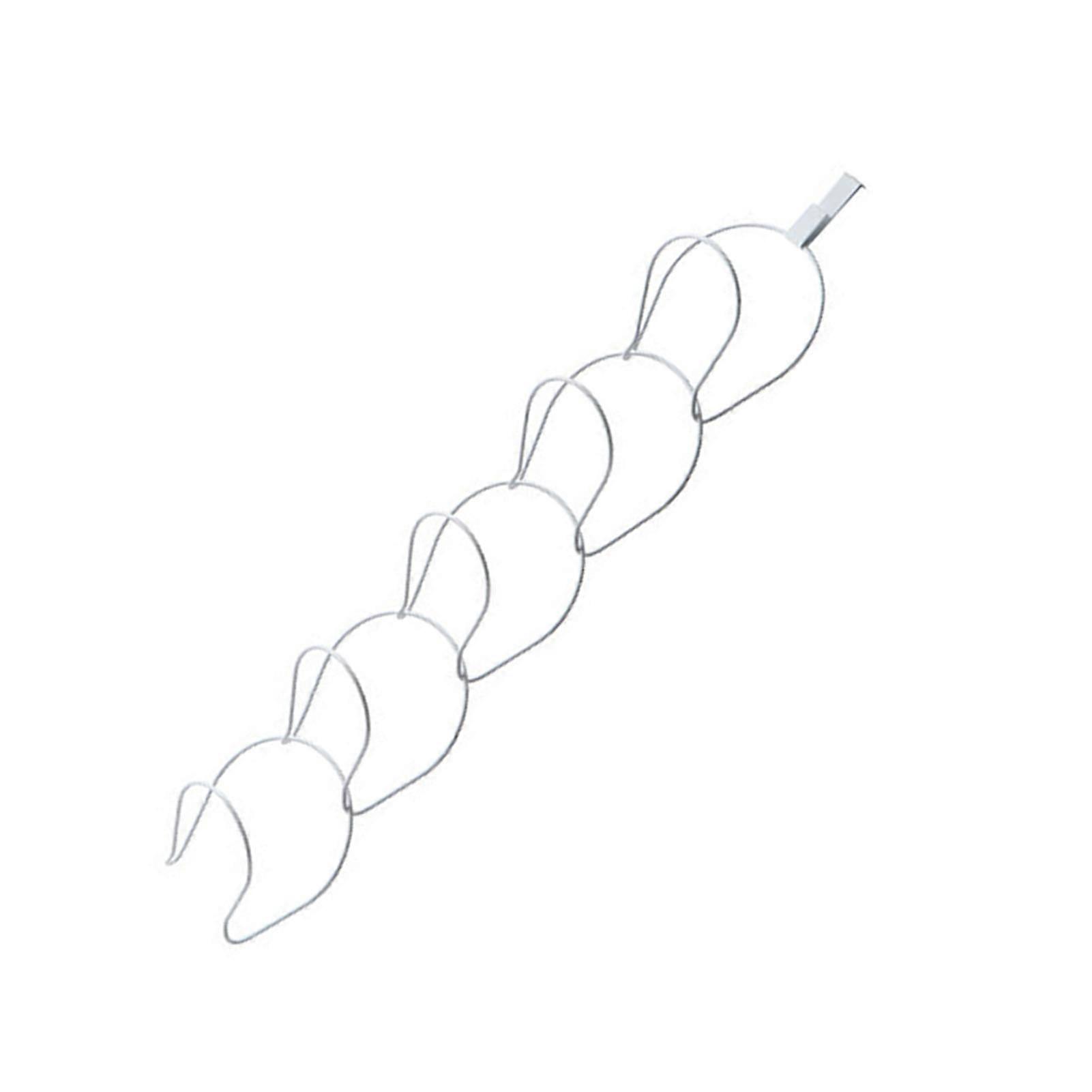 5Pcs Hat Rack Iron Punching Free Multi Layer Multifunctional Space Saving Hat Hanger Holder White