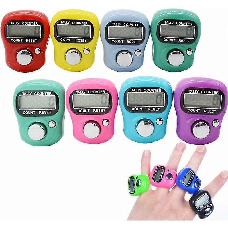 5-digit electronic resettable finger counter LCD display (assorted colors)