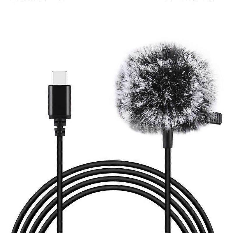1.5m Type-C Lavalier Wired Condenser Microphone