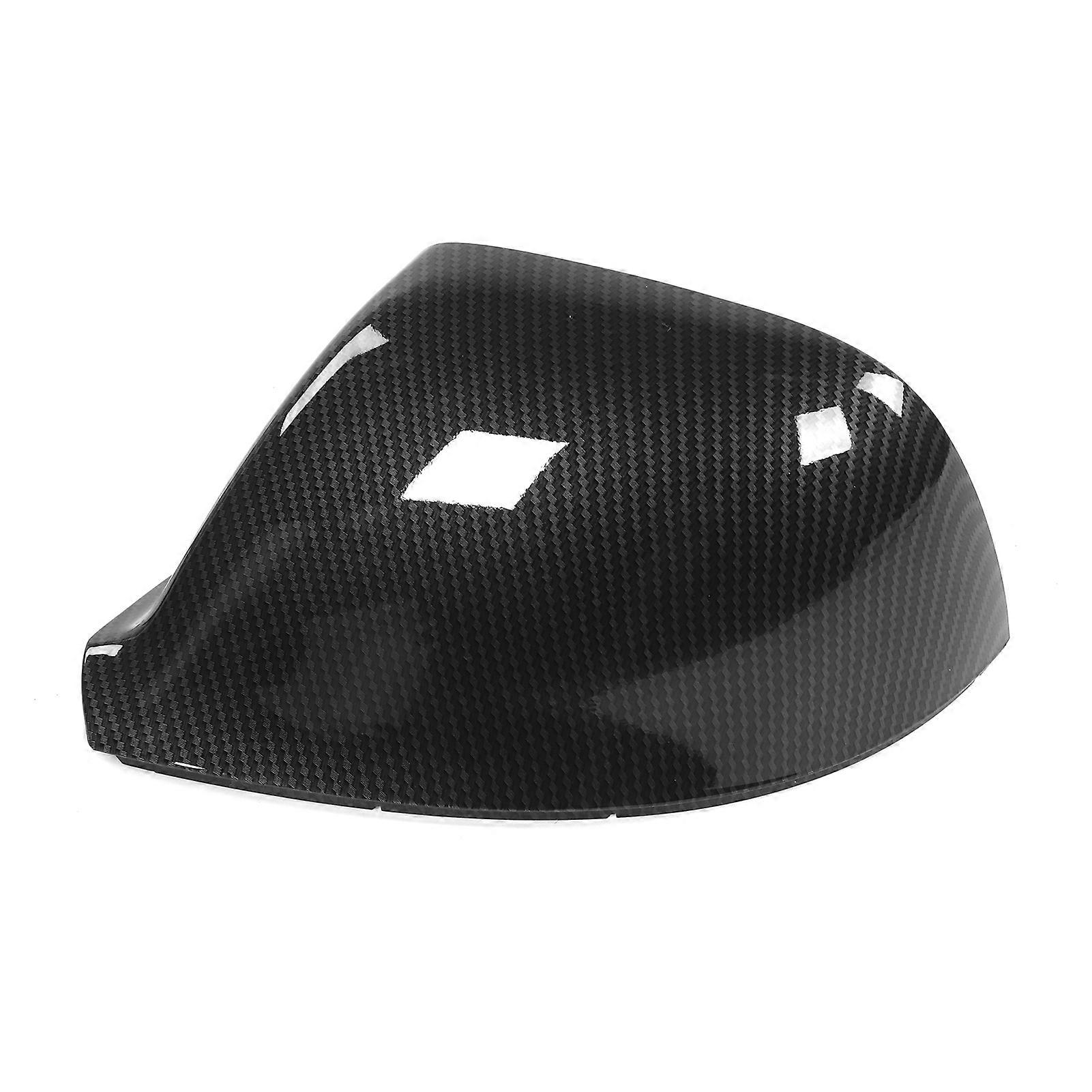 Carbon Fiber Style Rearview Mirror Cover Cap Housing Left Side Fit for Transporter T5 / T5.1 / T6 E2U711