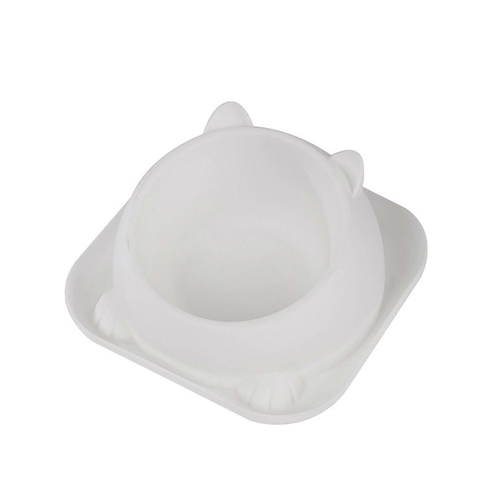 Cat Feeder Bowl Stable Base Round Corner Design Bowl Food-Grade PP Easy to Clean Large Mouth Feeder Drinking Bowls for Cats Dogs