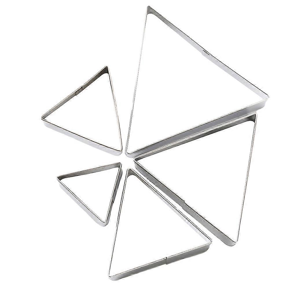 5 Pcs Stainless Steel Triangle Biscuit Cutters