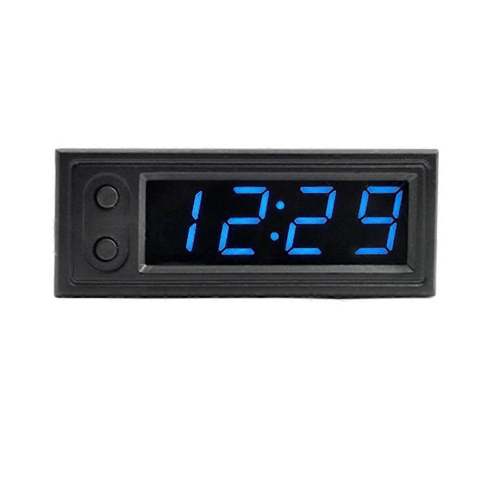 Automatic Brightness Function 3 in 1 Luminous Clock Thermometer Voltmeter Car Inside Outside Temperature Voltage Alarm