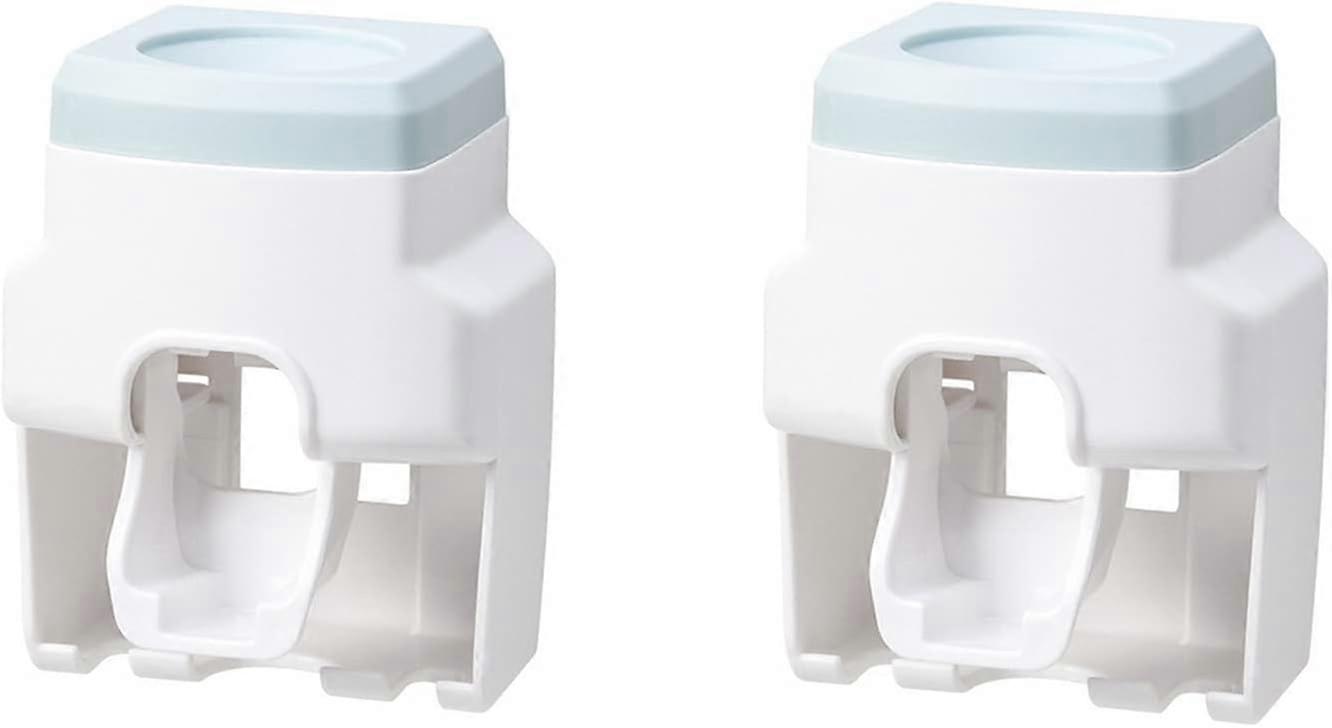 Toothbrush Holder 2pcs Automatic Toothpaste Dispenser,Wall Mounted Toothpaste Dispenser,Toothbrush H