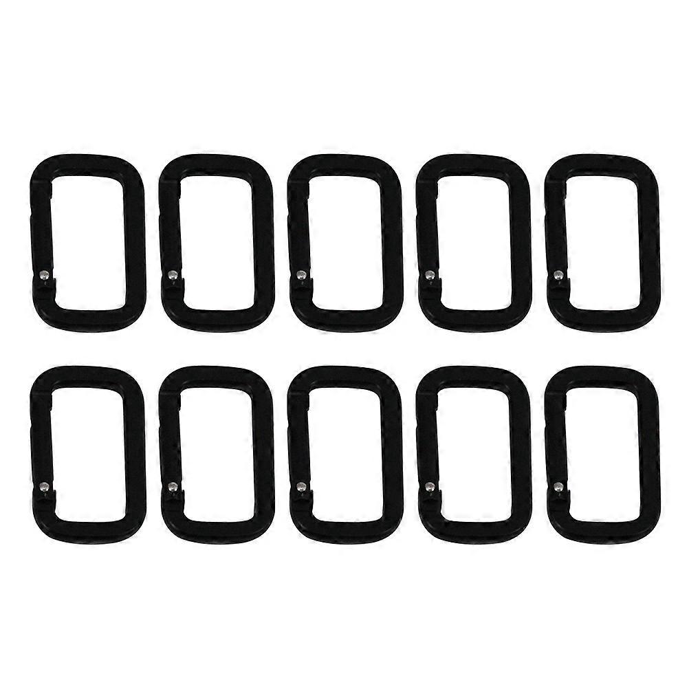 10 قطع مربع الموضوع في الهواء الطلق الأسود تسلق غلاية لعبة مشبك التخييم مشبك