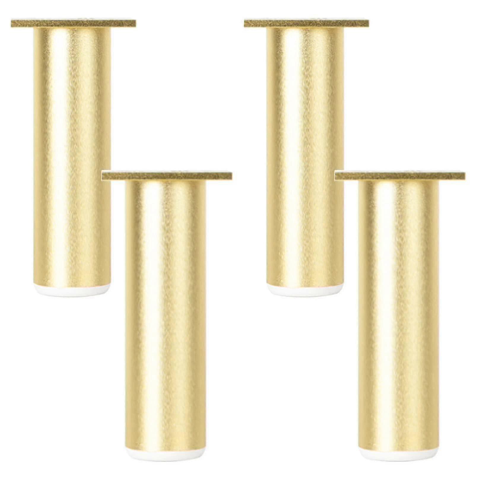 4sehpa ayağı kanepe ayakları altın, masa ayakları ayarlanabilir yükseklik, tüp ayak yuvarlak, yükseklik: 6-30cm taban alüminyum alaşım | Eloksallı Yüzey