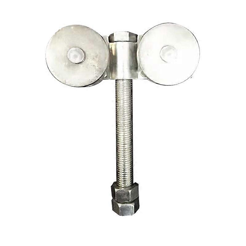 Industrial | Double Wheel Sliding Slides | Galvanized Steel Caster | Sliding Caster with Easy Glide | for Sliding Door, Sliding Gate, Industrial Door 