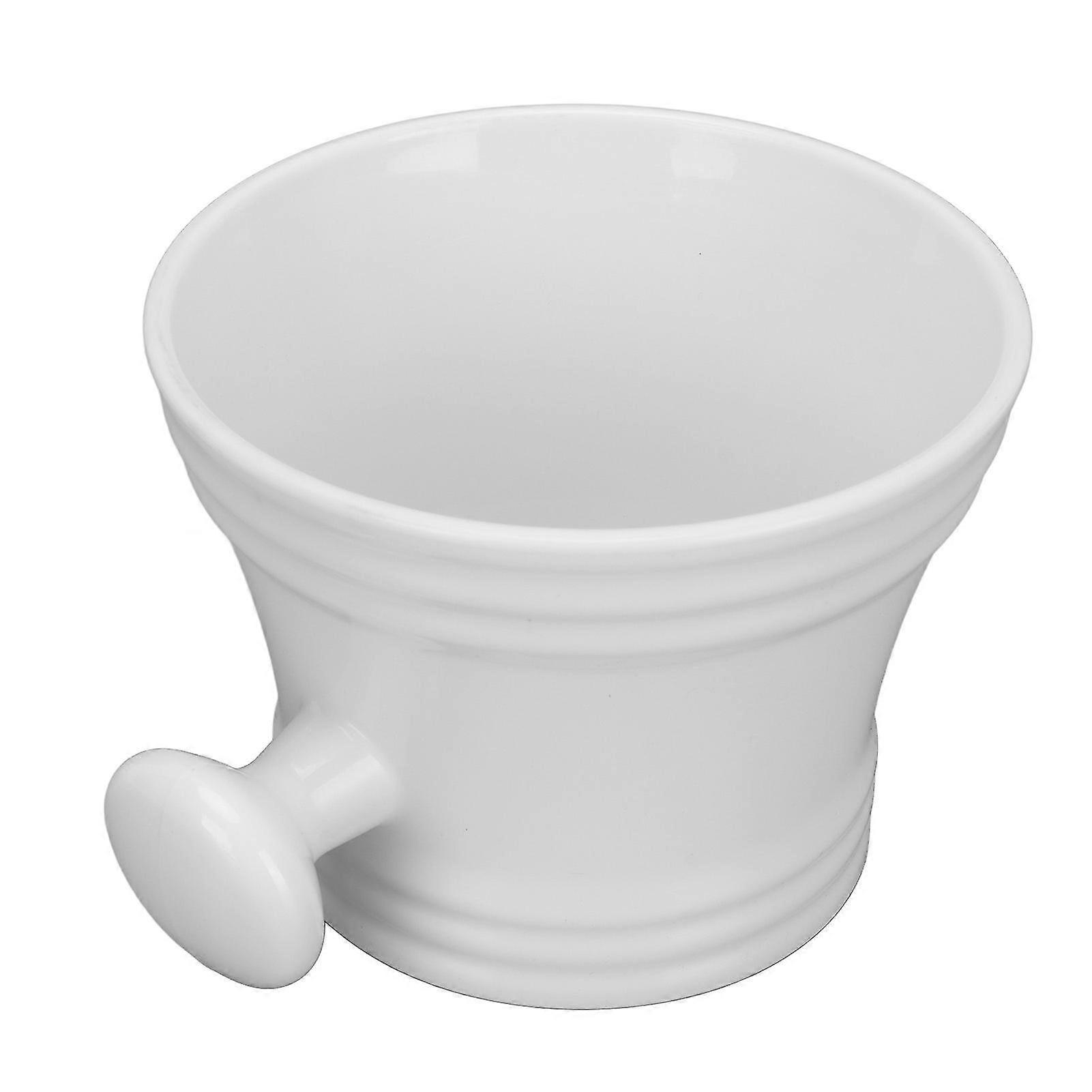 Large Capacity Men's Shaving Soap Bowl - Portable Mug with Handle for Home and Travel