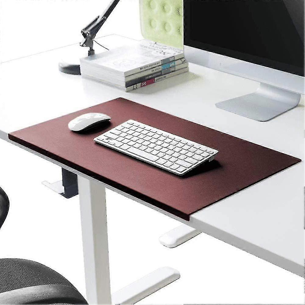 Desk Pad Office Writing Mat Pad with Edge Protection Non-Slip Leather Table Blotter Desk Protector Gaming Working Desk Mat for Laptop Keyboard kui