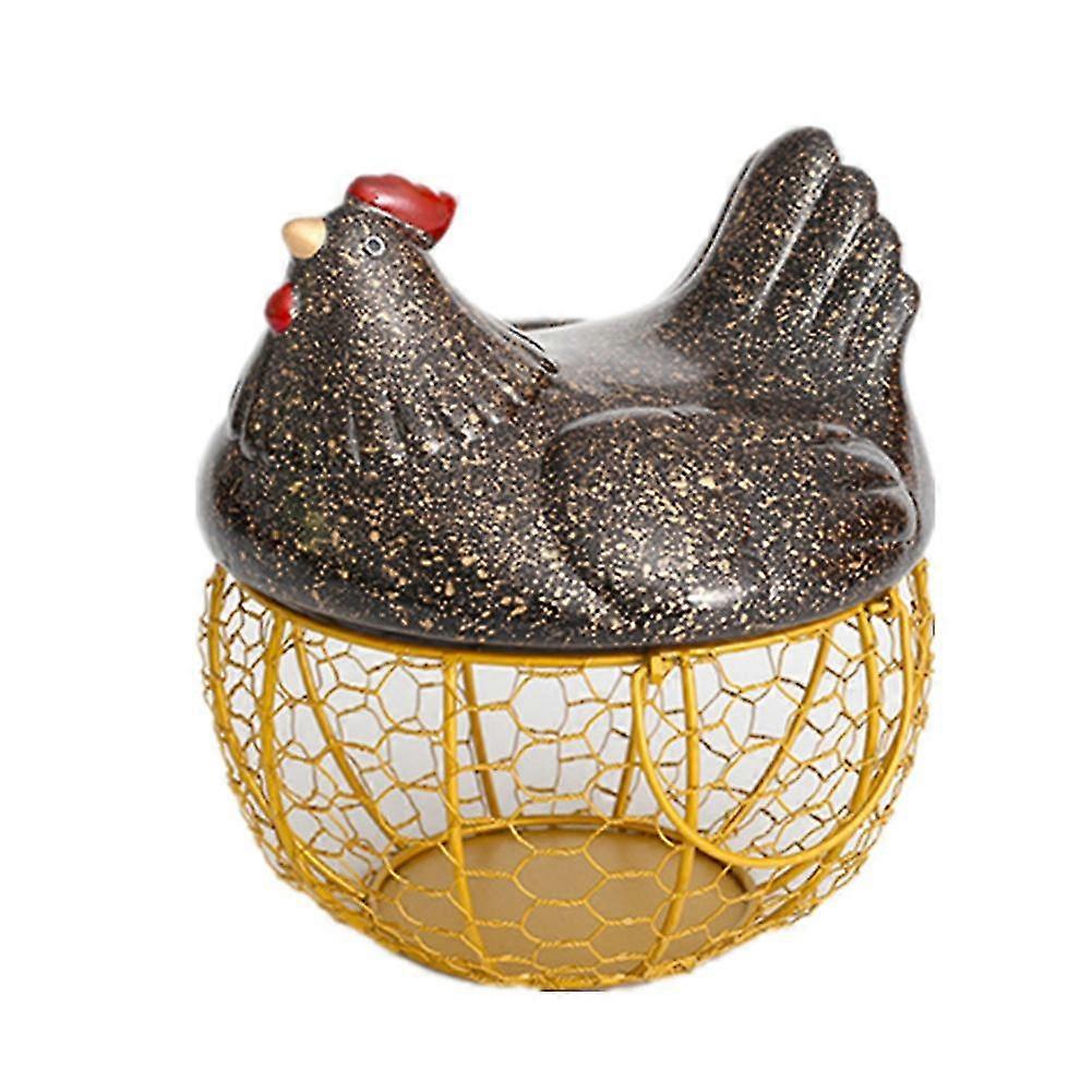 Iron Eggs Storage Baskets Snack Fruit Basket Creative Collection A