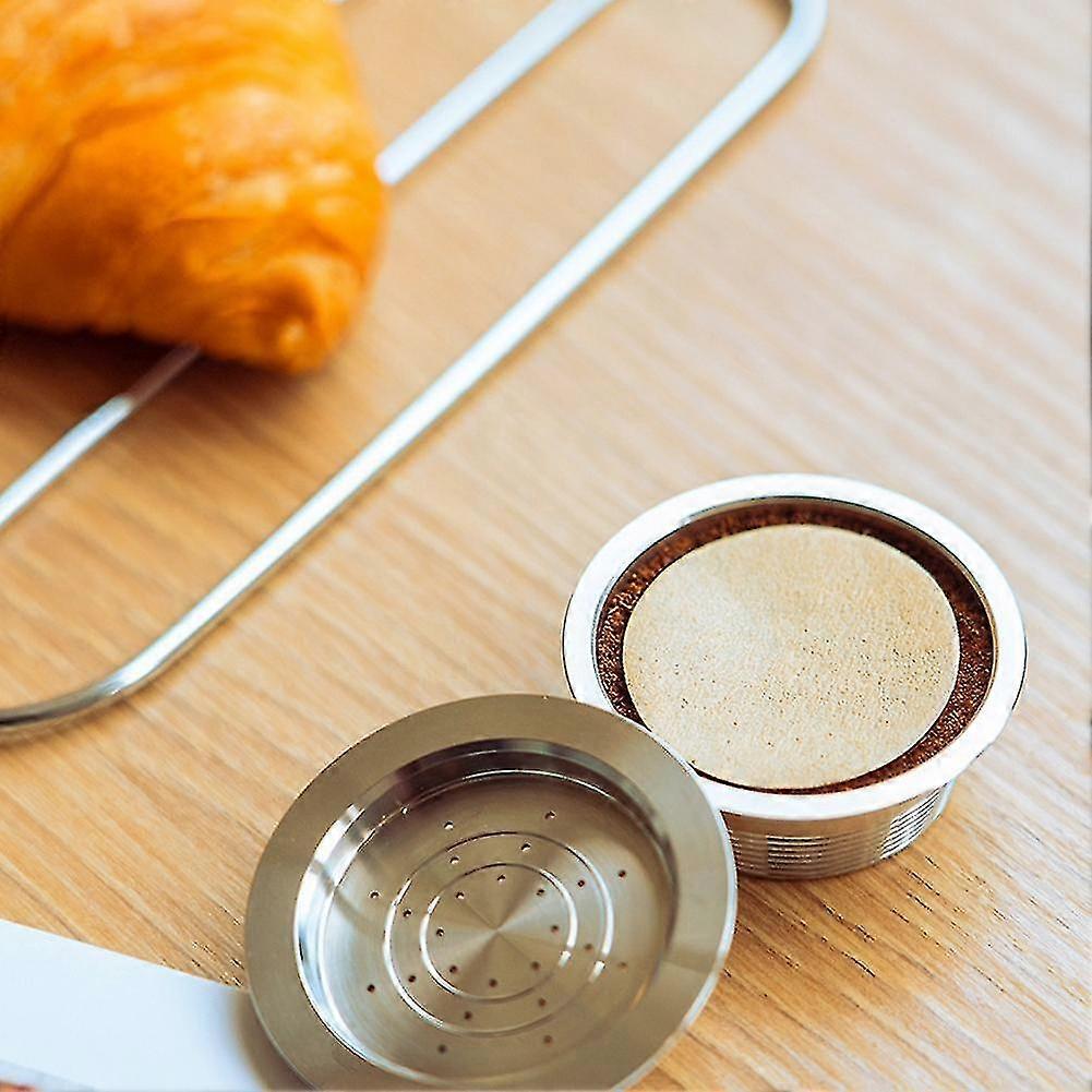 stainless steel coffee capsule compatible with mio coffee machine filter paper