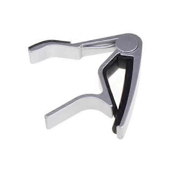 Perfect Folk Acoustic Guitar Trigger Change Capo Silver