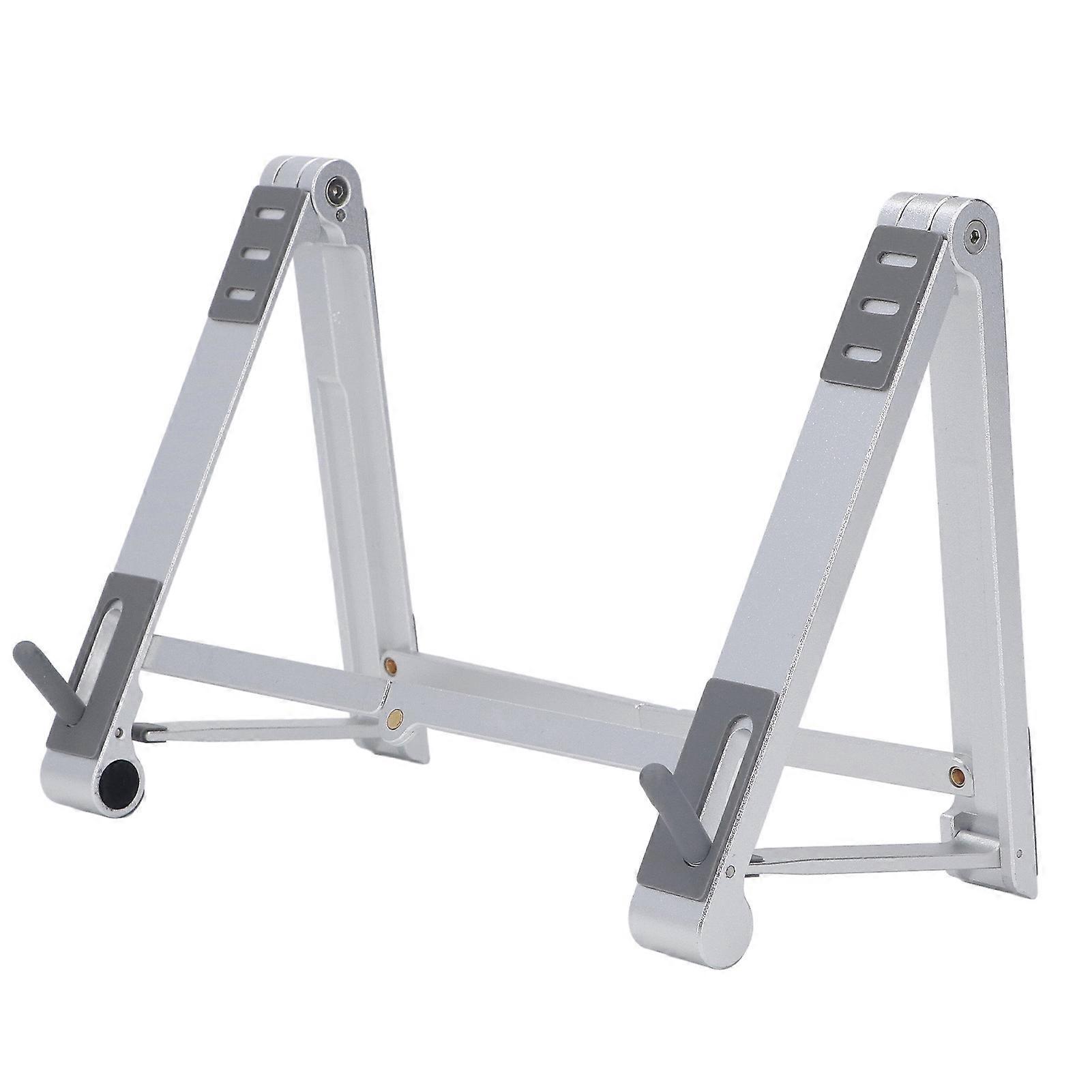 Foldable Laptop Stand Multi Height Adjustment Anti Slip Ergonomic Laptop Stand for Mobile Phone Tablet Laptop Silver