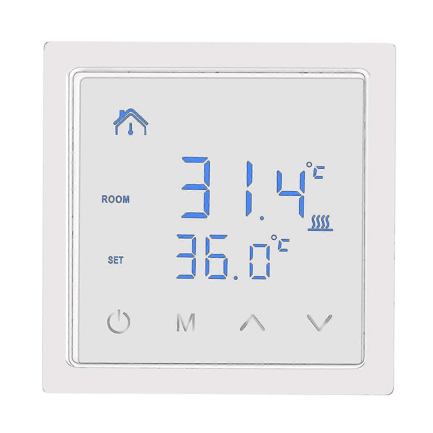 Smart Thermostat 16a Floor Heating Temperature Controller With Led Touch Screen 85-265v Electric Hea-Good
