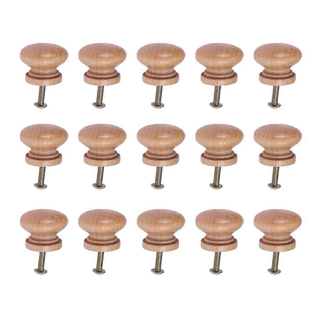15 Pcs Dressing Table Mushroom Pull Handle Drawer Knobs Cupboard Wooden Door Supplies