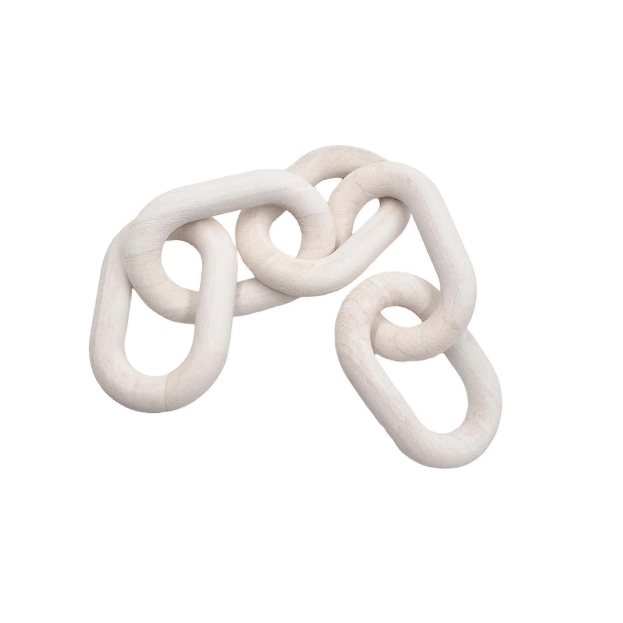 Chain Link Decoration Boho Wood 5-link Chain For Farmhouse Coffee