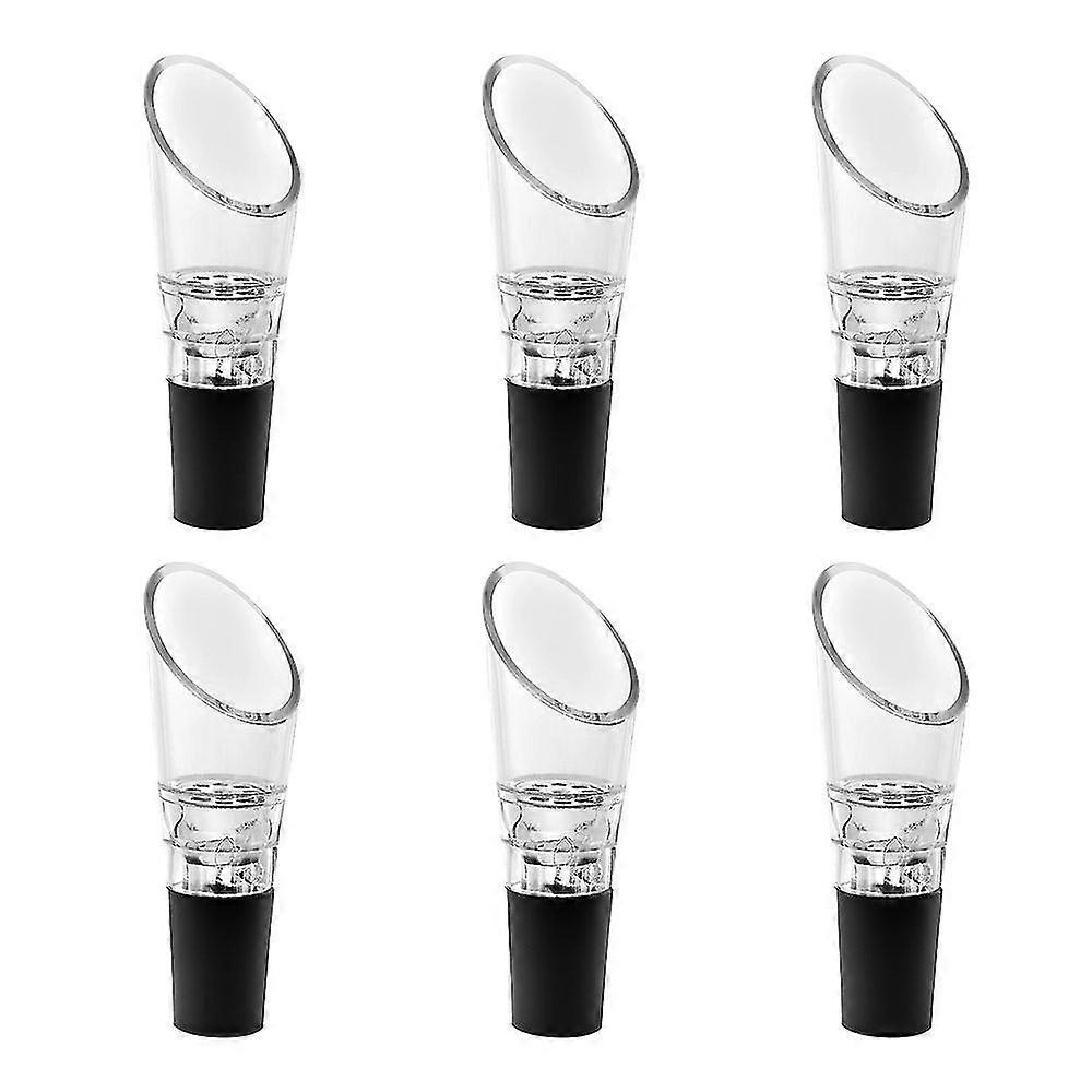 6 Paket Şarap Havalandırıcı Pourer, Premium Havalandırma Dekanter Spout