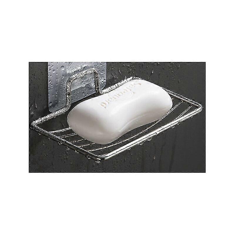 Basic Soap Dish, Plastic Soap Holder With Strong Suction Cups, Transparent