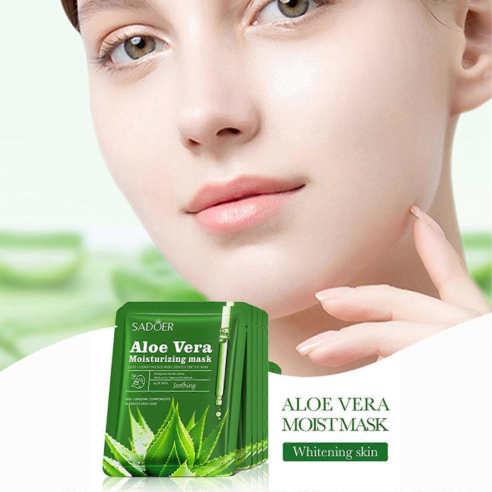 Aloe Moisturizing And Nourishing Facial Mask - 25ml One Sheet Hydrating And Rejuvenating For The Face FLYE0549
