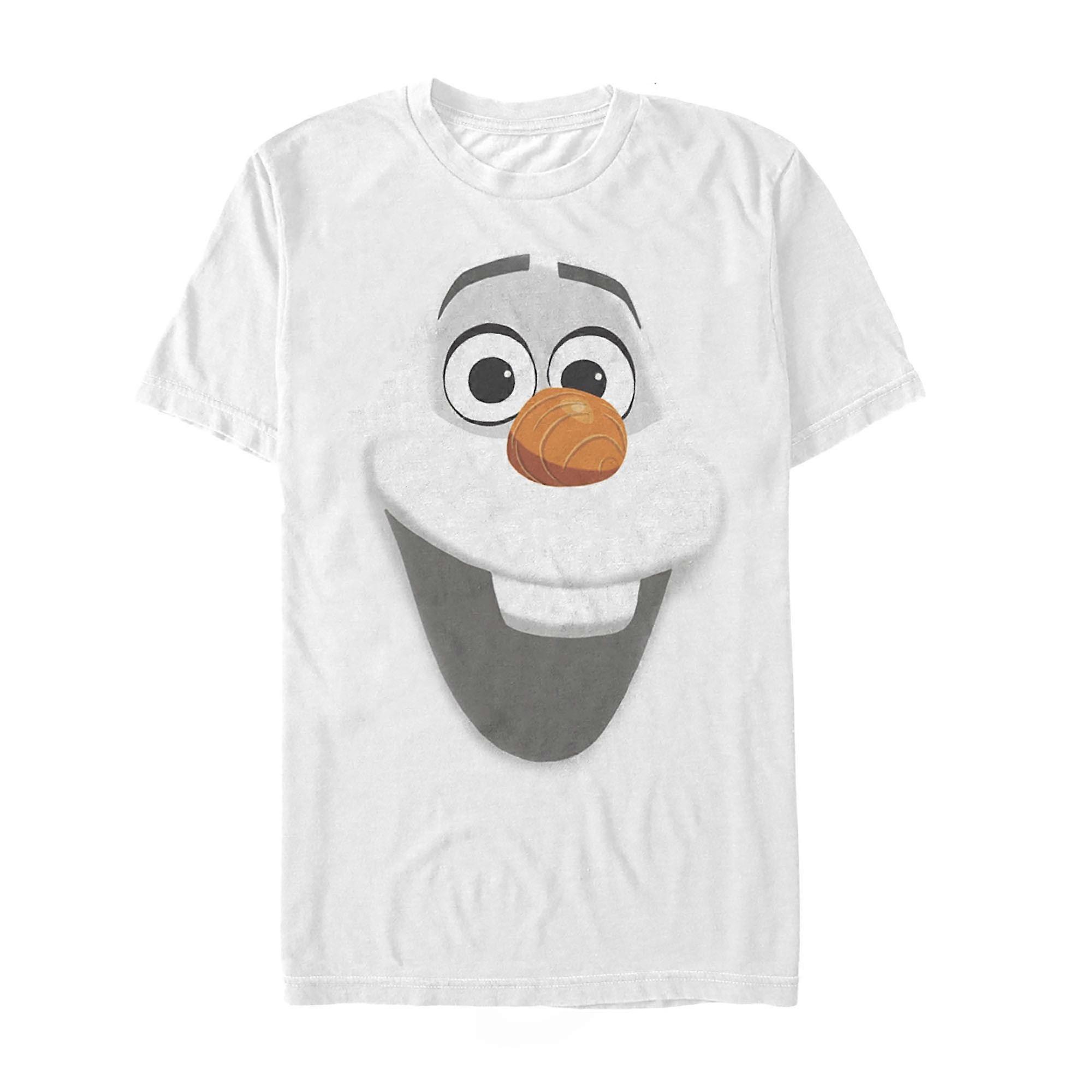 Frozen Olaf Face  Graphic T-shirt Tee White -Gol67