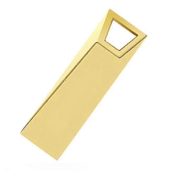 Hmwy-4gb Usb 2.0 High-speed Interface Metal Waterproof Flash Disk(gold)
