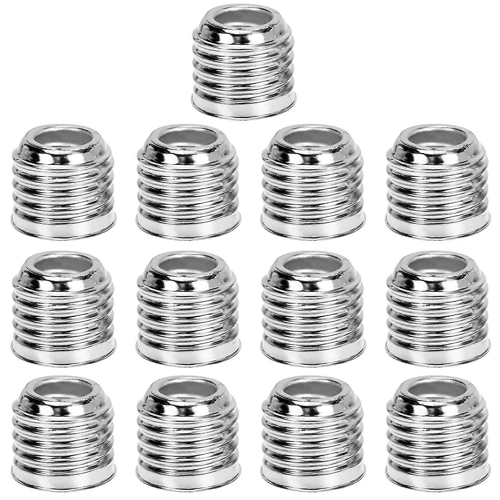 15pcs Light Bulb Adapter E14 Light Socket To E27 Light Socket Conversion Adapter