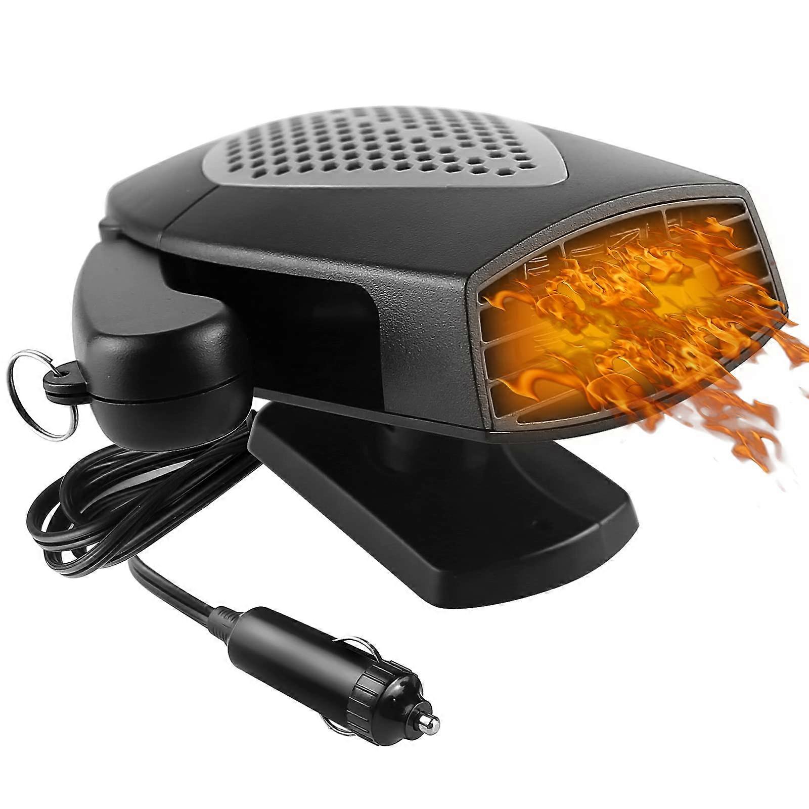 Car Heater, Portable Car Heater 12V Quick Heating Defogging Defroster, 2 in1 Adjustable Heating Fan/Cooling Fan
