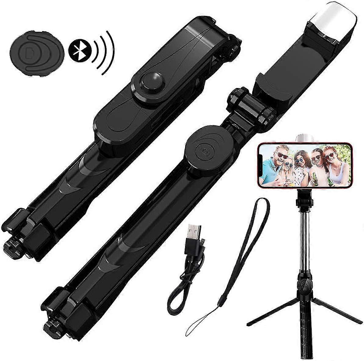 Selfie Clip On Ring Light, Mini Rechargeable 9 Level Adjustable Brightness Light With 32 L