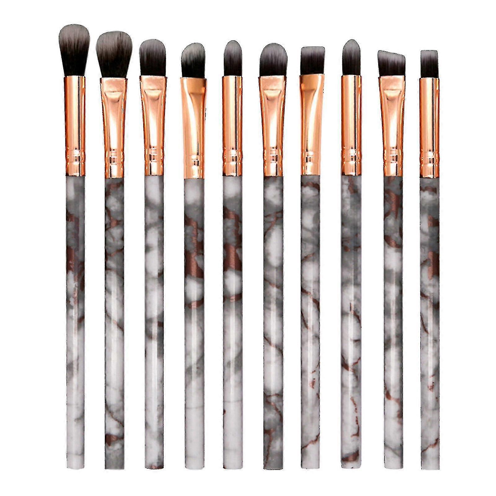 10pc Portable Makeup Brush Set, Foundation Brush, Eye Shadow Brush Set