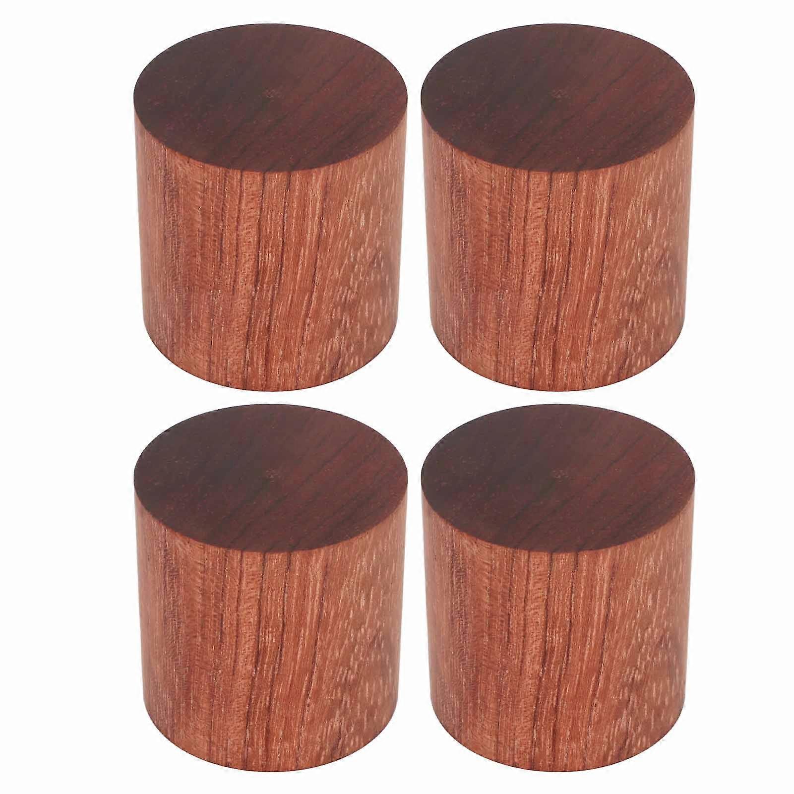 4pcs Speaker Isolation Feet Professional Shock Absorption Wooden HiFi Speaker Isolation Feet Pads for HiFi Speaker Power Amplifier Case YEMMA