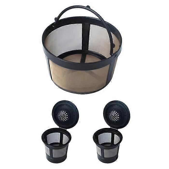 Reusable Mesh Ground Coffee Filter Basket Compatible With K-duo Essentials And Compatible With K-duo Brewers Machine Permanent Coffee Filter