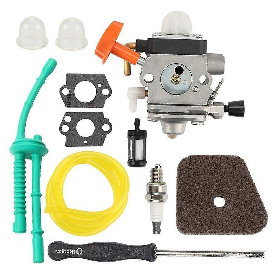 FS100 C1Q-S174 Carburetor + Air Filter + Adjustment Tool + Fuel Line for FS87 FS90 FS100 FS110 FS13