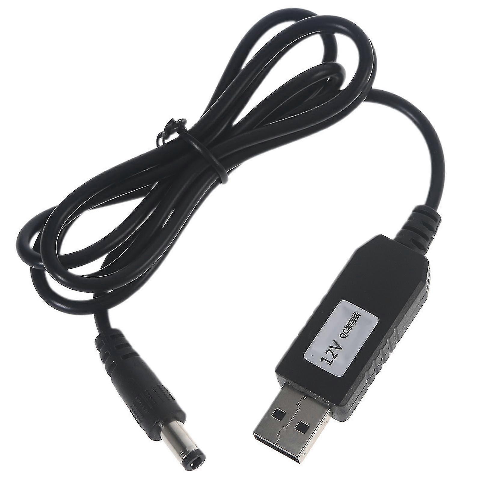 Qc3.0 Usb To 12v 1.5a Step-up Converter Power Cable For Router Speaker Camera