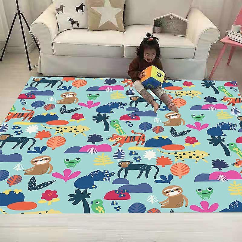 מצחיק חיה חתול שטיח רך פלנל מודפס 3D שטיחי סלון שטיחי שטח נגד החלקה שטיח גדול נגד החלקה עיצוב סלון 03