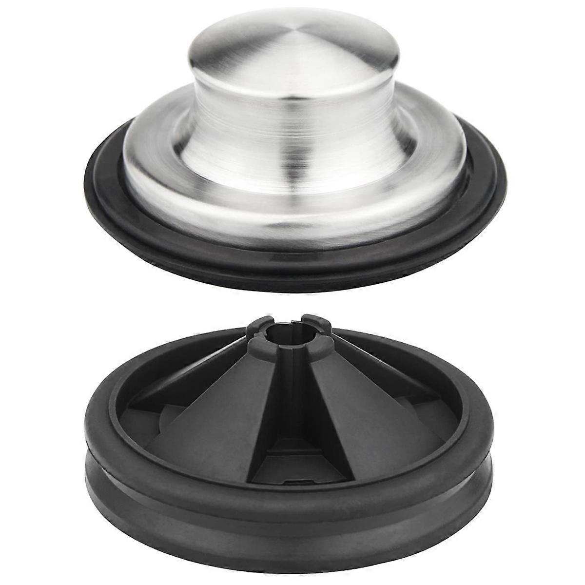Garbage Disposal Splash Guards with Stainless Steel Brushed Kitchen Sink Stopper Drain Plug Set Foo