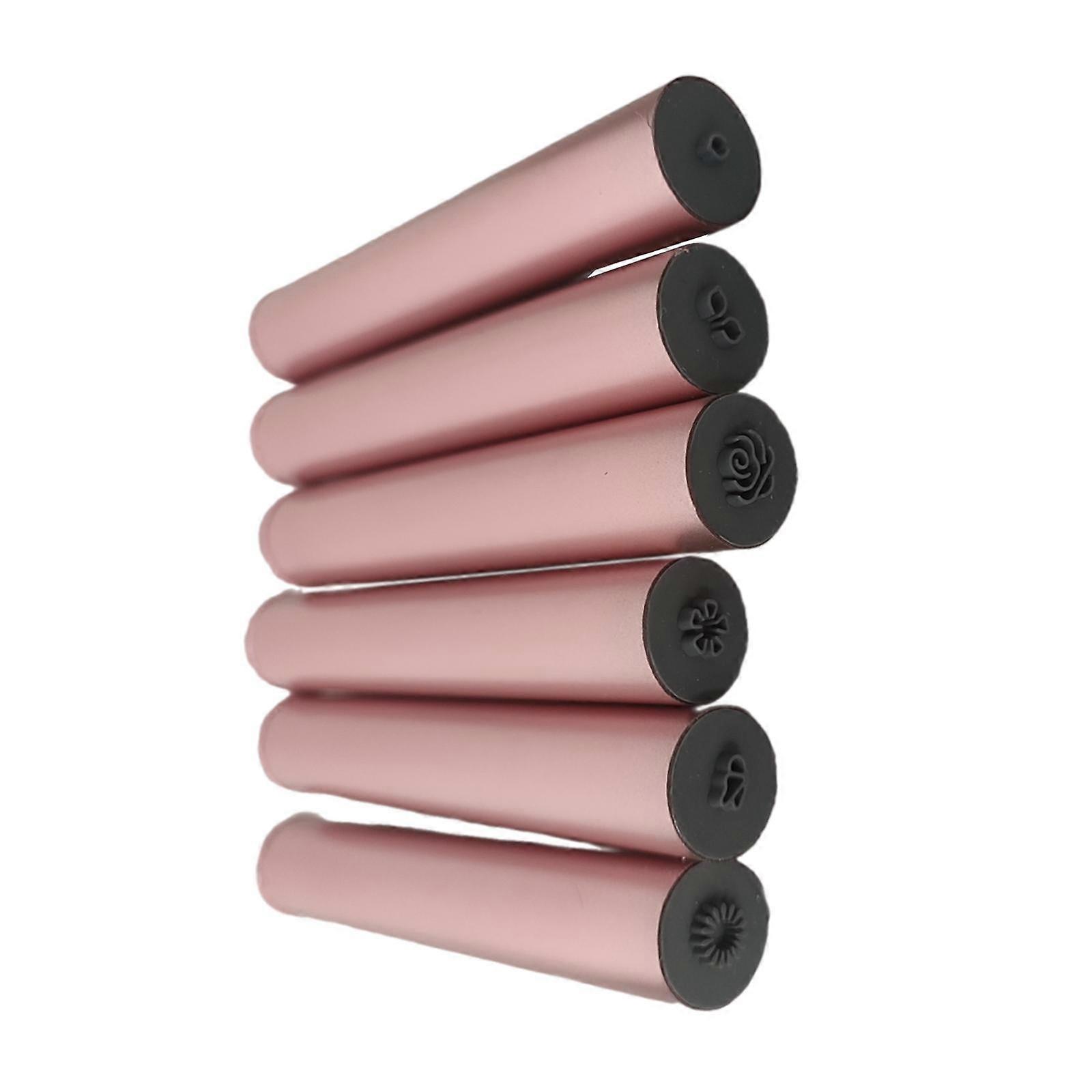 6x Nail Art Stamp Pen with Different Patterns Easy to Use DIY Nail Art Tools