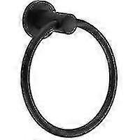 Musta pyyherengas kylpyhuone pyyheteline pyöreä pyyheteline pyöreä pyyhepalkki ruostumaton teräs teline ripustettu rengas WC-tarvikkeet