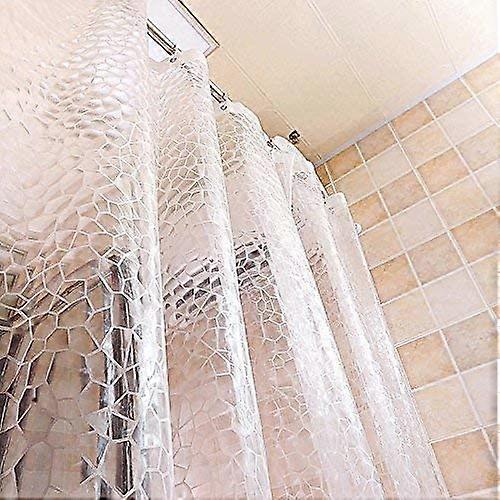 Waterproof Mildewproof Clear Thick EVA Shower Curtain - 80 x 180cm