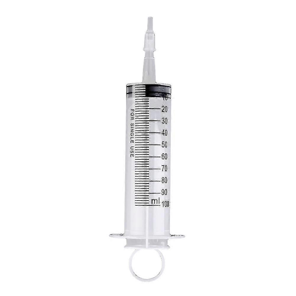 100ml Plastic Enemator Hydroponics Nutrient Sterile Measuring Syringe Injector Qinhai